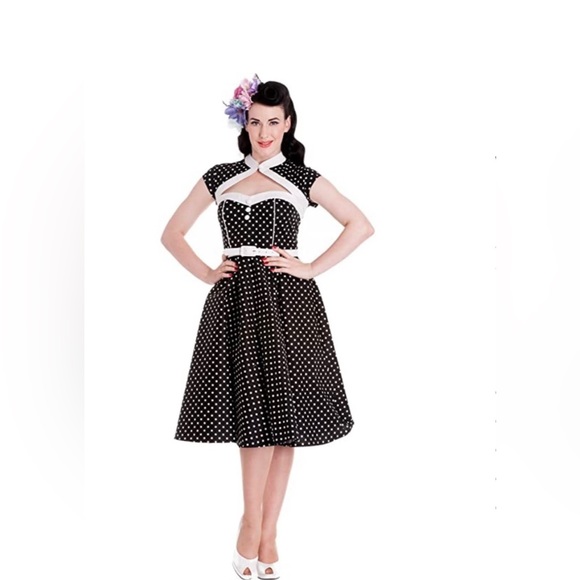Hell Bunny Dresses & Skirts - Hell Bunny Vixen Black and White Polka-dot dress | Size M